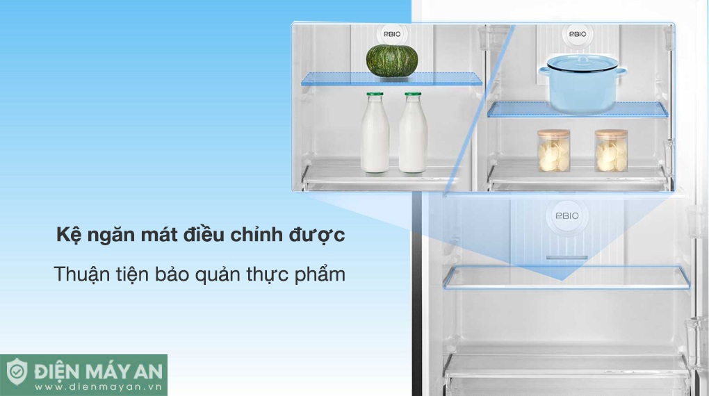 Tủ Lạnh Toshiba Inverter 338 Lít GR-RT468WE-PMV(58)-MM - tiện ích